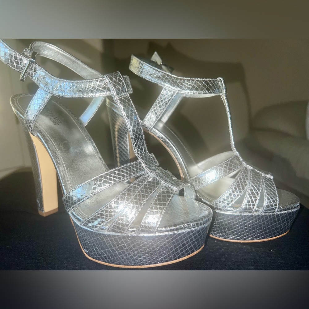 Silver Michael Kors Catalina Platform